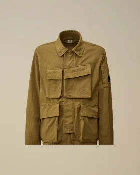 Giacca in twill con lenti e zip