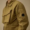 Giacca in twill con lenti e zip