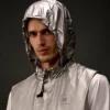 Gilet con cappuccio della Metropolis Series in Nano Titanium