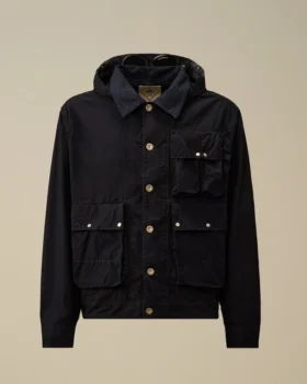 Goggle Jacket in 50 Fili Indigo
