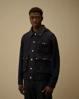 Goggle Jacket in 50 Fili Indigo