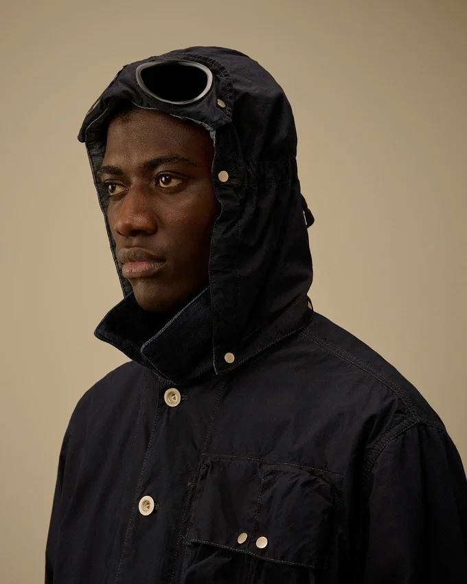 Goggle Jacket in 50 Fili Indigo