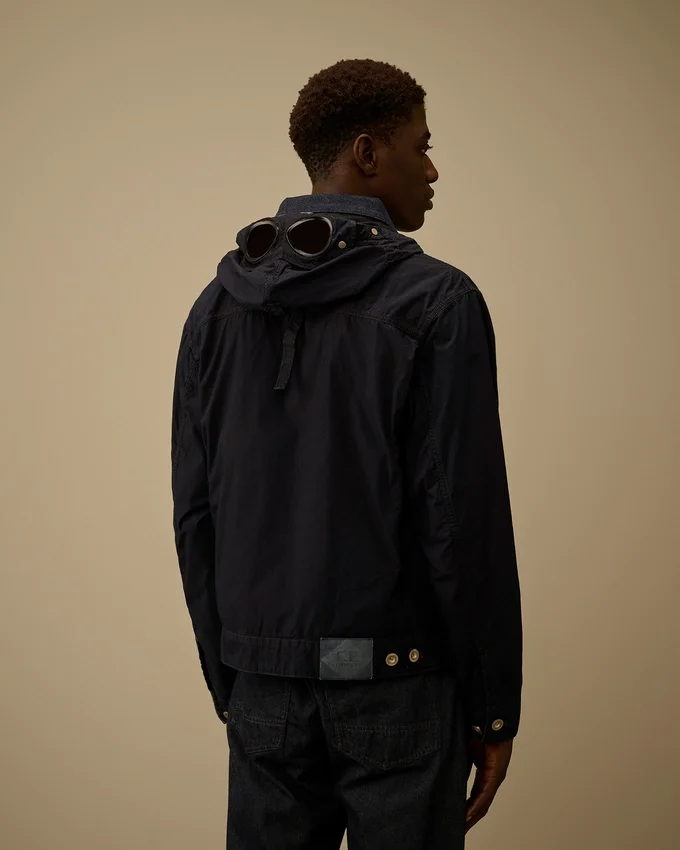 Goggle Jacket in 50 Fili Indigo