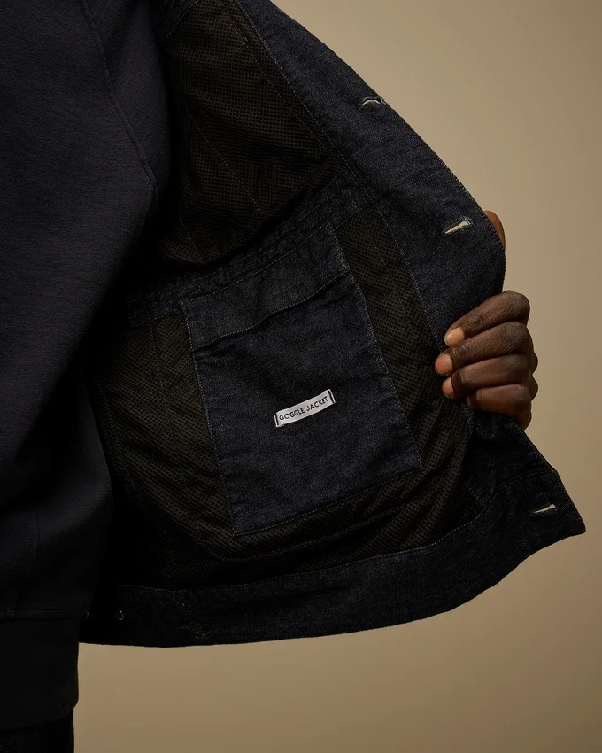Goggle Jacket in 50 Fili Indigo
