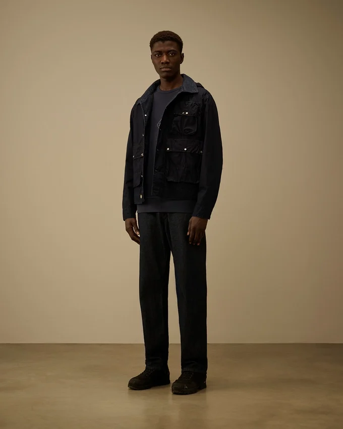 Goggle Jacket in 50 Fili Indigo