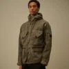 Goggle Jacket in misto Panama-R