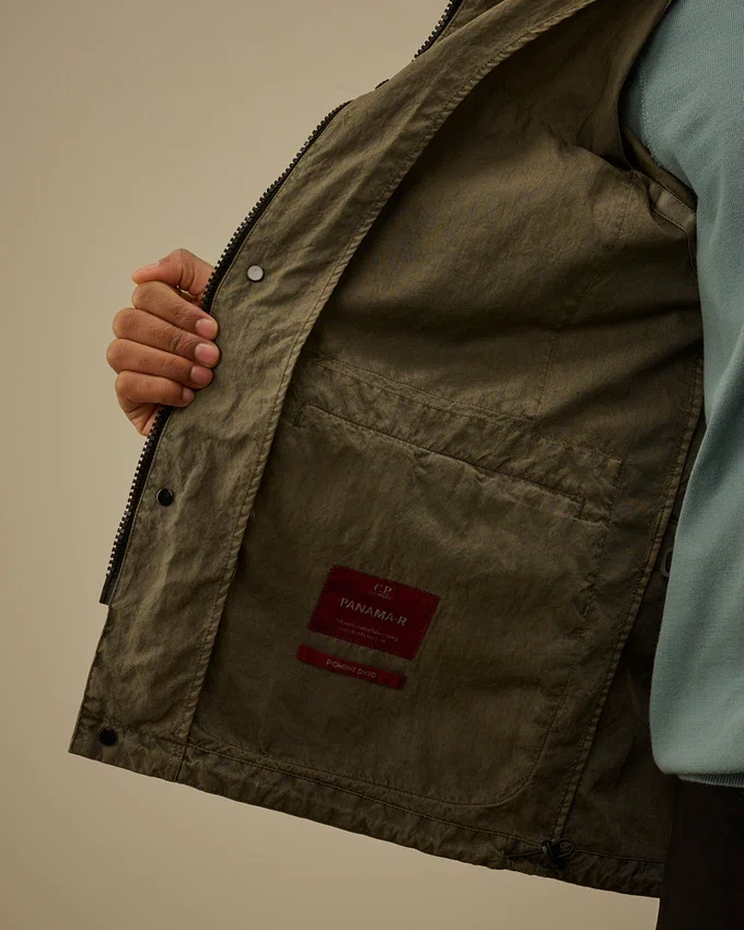Goggle Jacket in misto Panama-R