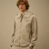 Goggle Jacket in misto Rafia-R