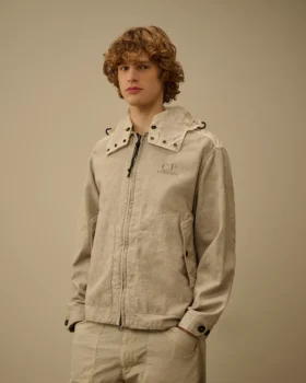 Goggle Jacket in misto Rafia-R