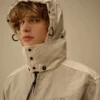 Goggle Jacket in misto Rafia-R