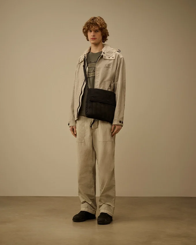 Goggle Jacket in misto Rafia-R