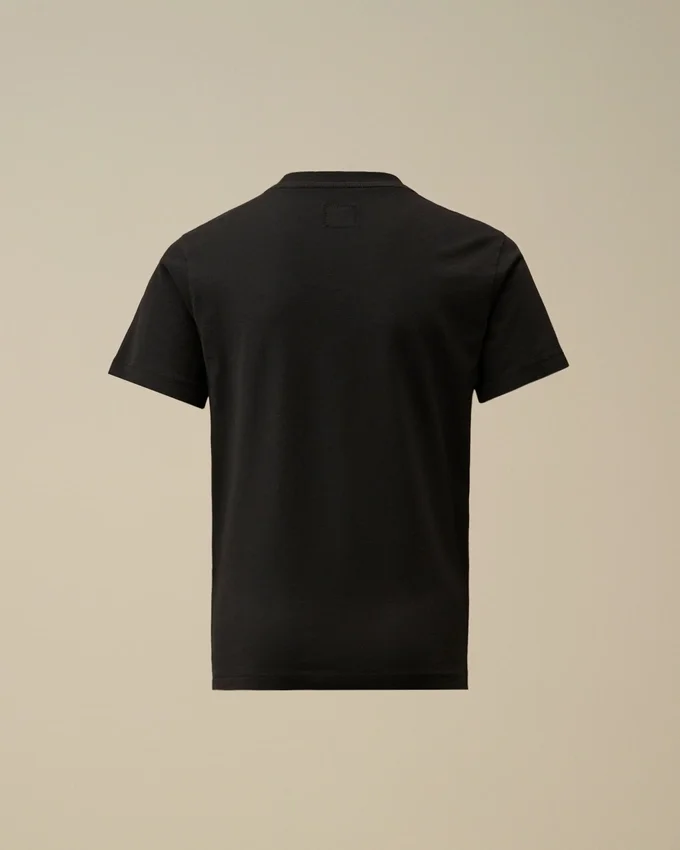 Maglietta a maniche corte in jersey di cotone 30/1 U16 con toppa con logo