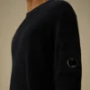 Maglione a collo rotondo con motivo a coste in cotone Sea Island Lens