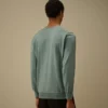 Maglione a collo rotondo in cotone Sea Island con Lens
