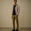 Maglione a girocollo in ciniglia di cotone con lente