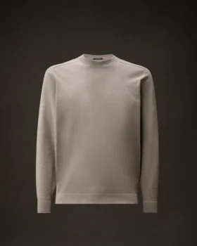 Maglione a girocollo in cotone elasticizzato della Metropolis Series