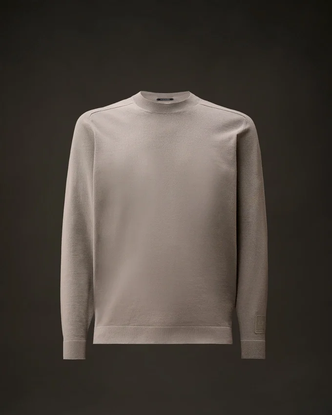 Maglione a girocollo in cotone elasticizzato della Metropolis Series