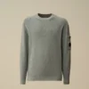 Maglione a girocollo in cotone/nylon con motivo a Lens