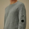 Maglione a girocollo in cotone/nylon con motivo a Lens