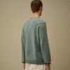 Maglione a girocollo in cotone Sea Island con motivo a Lens