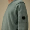 Maglione a girocollo in cotone Sea Island con motivo a Lens
