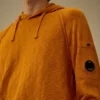 Maglione con cappuccio in misto cotone e nylon Lens