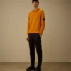 Maglione con cappuccio in misto cotone e nylon Lens
