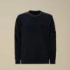 Maglione in ciniglia di cotone con motivo a lente