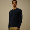 Maglione in ciniglia di cotone con motivo a lente