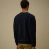 Maglione in ciniglia di cotone con motivo a lente