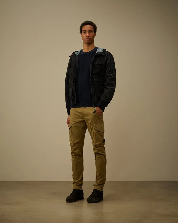 Maglione in ciniglia di cotone con motivo a lente