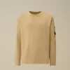 Maglione in cotone Sea Island con dettaglio a forma di Lens