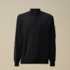 Maglione Lens in cotone Sea Island con mezza zip