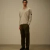 Maglione Polo in ciniglia di cotone con lente