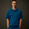 Maglione polo in cotone elasticizzato della Metropolis Series