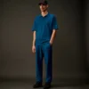 Maglione polo in cotone elasticizzato della Metropolis Series