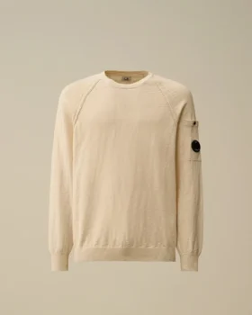 Maglione raglan a girocollo in misto cotone e nylon