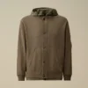 Maglione reversibile con cappuccio in misto cotone