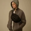 Maglione reversibile con cappuccio in misto cotone