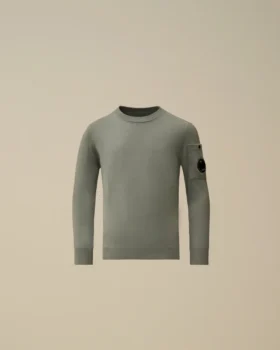 Maglione U16 in cotone con collo rotondo e Lens