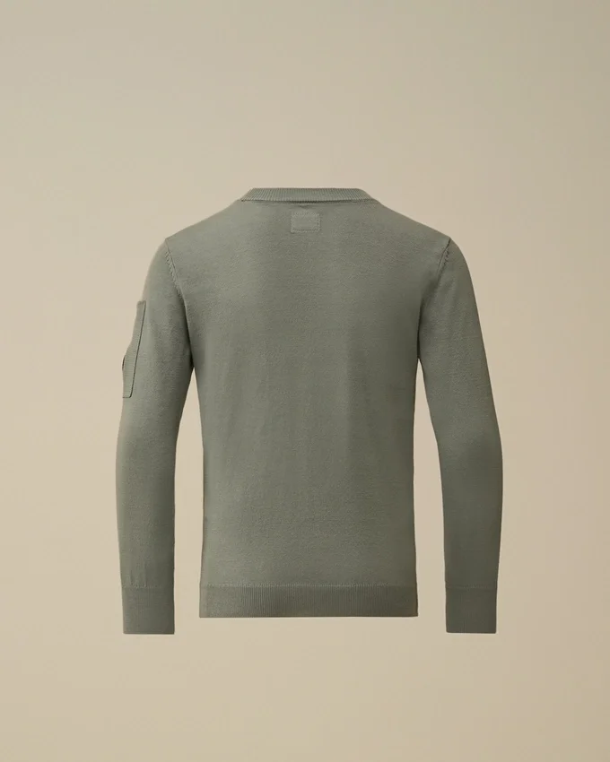 Maglione U16 in cotone con collo rotondo e Lens