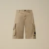 Pantaloncini cargo in gabardina di cotone Lens