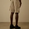 Pantaloncini cargo in gabardina di cotone Lens