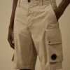 Pantaloncini cargo in gabardina di cotone Lens