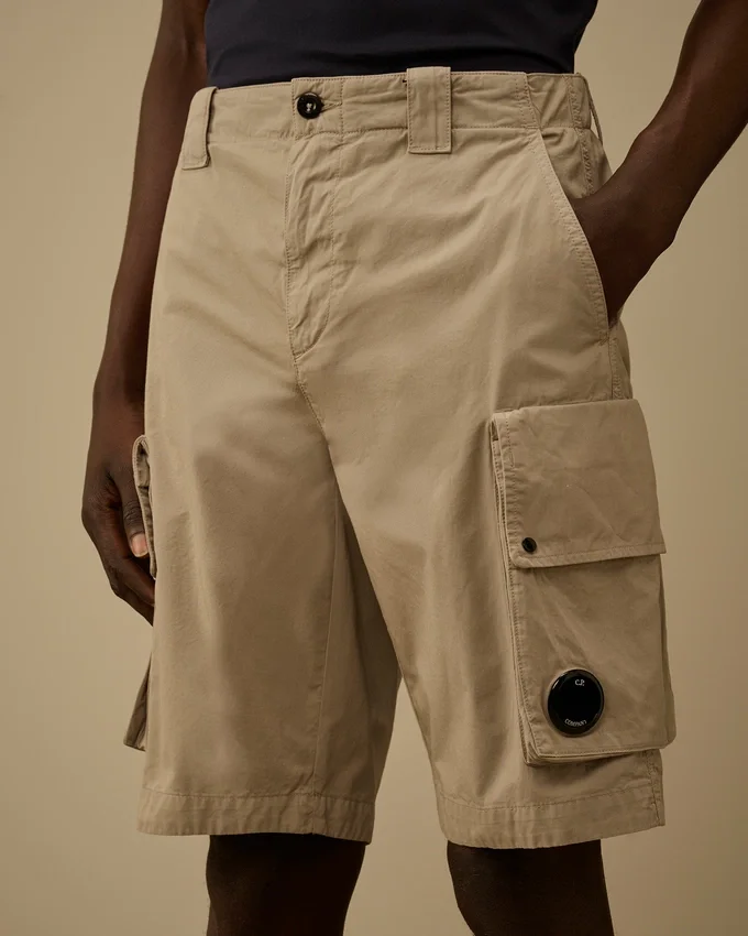 Pantaloncini cargo in gabardina di cotone Lens