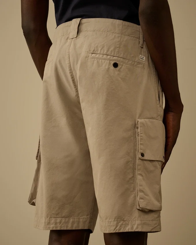 Pantaloncini cargo in gabardina di cotone Lens