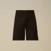 Pantaloncini cargo in pile a trama diagonale