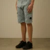 Pantaloncini cargo in raso elasticizzato con lenti