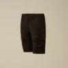Pantaloncini cargo U16 in gabardina elasticizzata con Lens