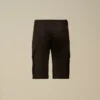 Pantaloncini cargo U16 in gabardina elasticizzata con Lens